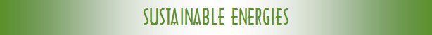 Sustainable Energies